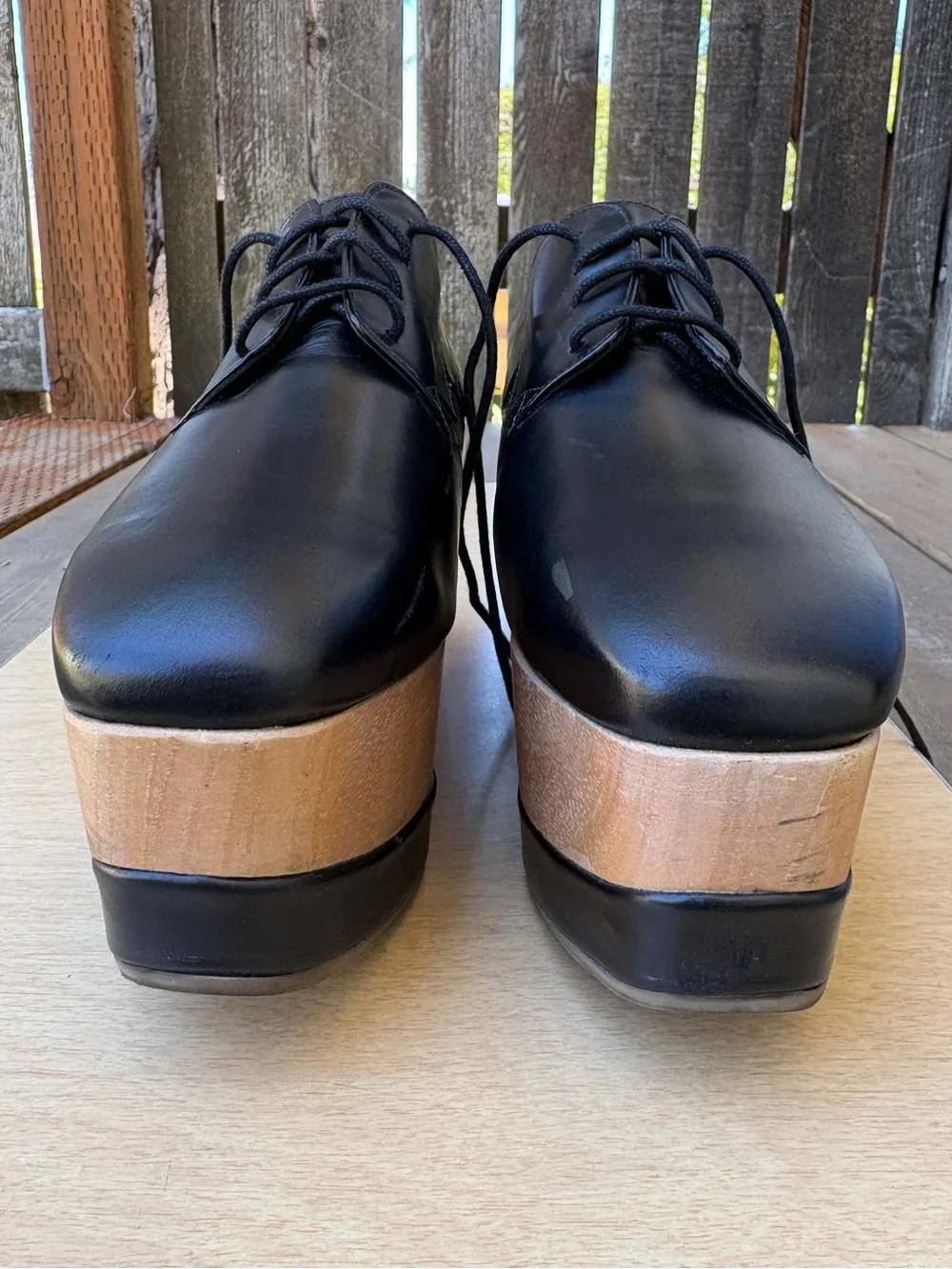 Paloma Barcelò Lace-Up Platform Oxford Shoe In Black Sz 40 EU